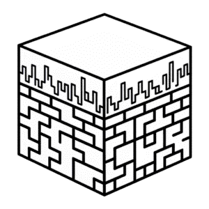 Desenho Fácil do Bloco do Minecraft