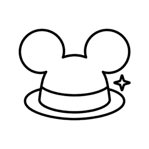 Desenho Fácil do Chapéu do Mickey