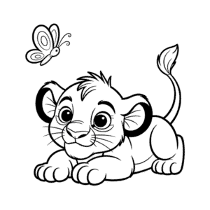 Desenho Fácil do Fofo O Rei Leão