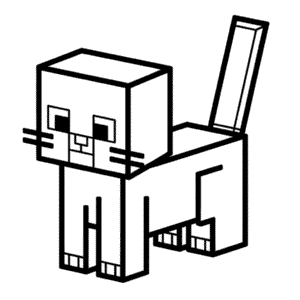 Desenho Fácil do Gato do Minecraft