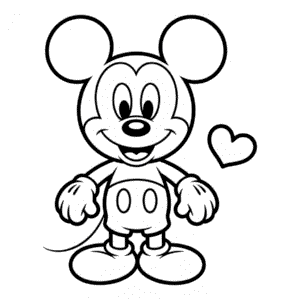 Desenho Fácil do Mickey Chibi
