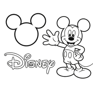 Desenho Fácil do Mickey, Personagem Fofinho da Disney
