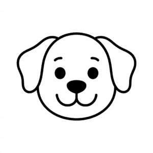 Desenho Fácil da Cabeça de Cachorro