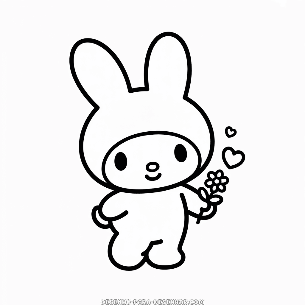 Desenho Fácil da Hello Kitty My Melody