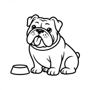 Desenho Fácil do Bulldog