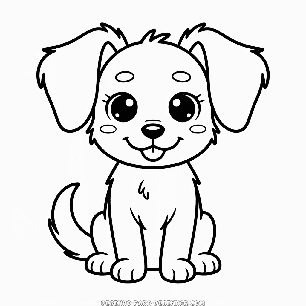 Desenho Fácil do Cachorro Anime
