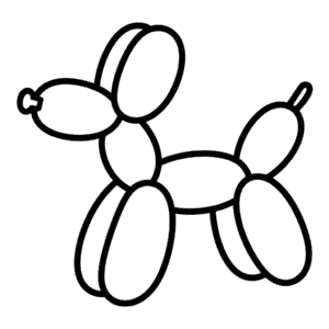 Desenho Fácil do Cachorro Balão