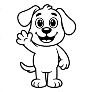 Desenho Fácil do Cachorro Cartunizado