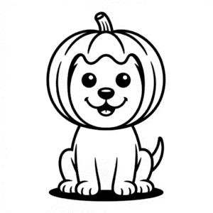 Desenho Fácil do Cachorro de Halloween