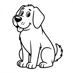 Desenho Fácil do Cachorro Grande