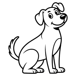 Desenho Fácil do Cachorro Legal