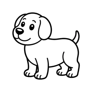Desenho Fácil do Cão Básico