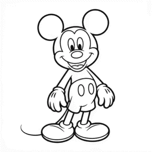 Desenho Fácil do Mickey Mouse de Corpo Inteiro