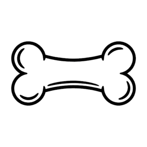 Desenho Fácil do Osso para Cachorro