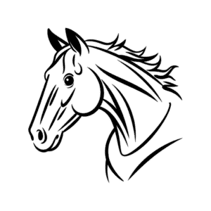 Desenho Fácil de Cabeça de Cavalo Realista