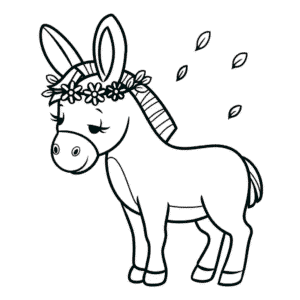 Desenho Fácil do Belo Burro