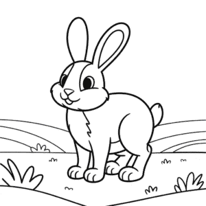 Desenho Fácil do Coelho Jack