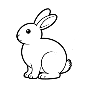 Desenho Fácil do Coelho Simples