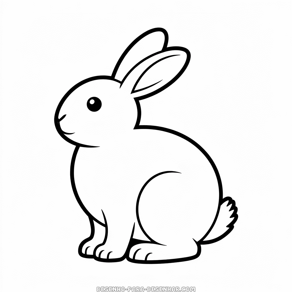 Desenho Fácil do Coelho Simples