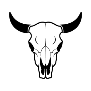 Desenho Fácil do Crânio de Vaca