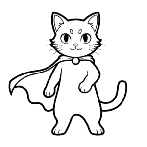 Desenho Fácil do Gato Guerreiro Anime