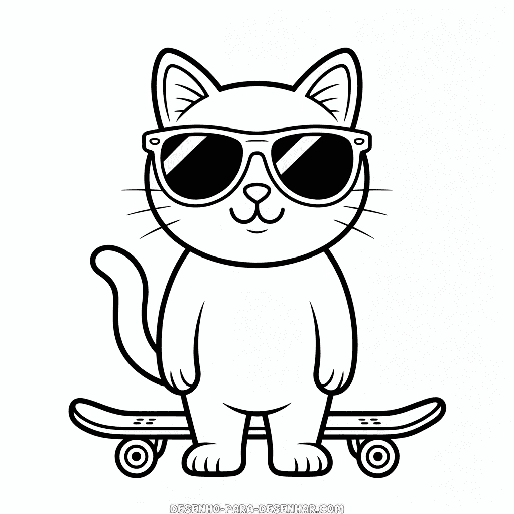 Desenho Fácil do Gato Incrível