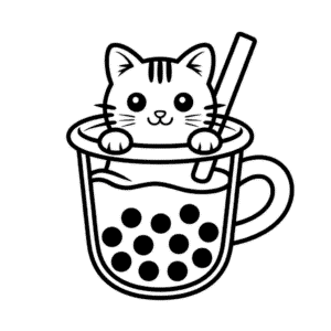 Desenho Fácil do Gato no Boba