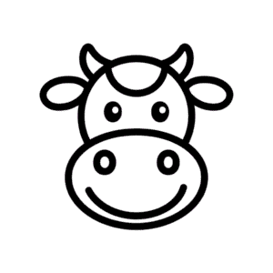 Desenho Fácil do Nariz de Vaca