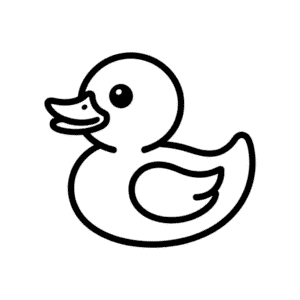 Desenho Fácil do Patinho de Borracha