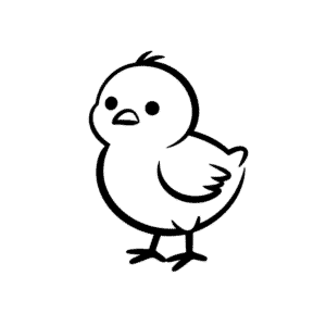 Desenho Fácil do Pequeno Pintinho