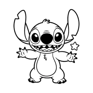 Desenho Fácil do Stitch da Disney