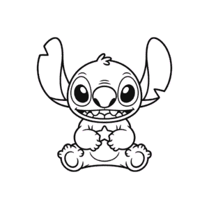 Desenho Fácil do Stitch Kawaii