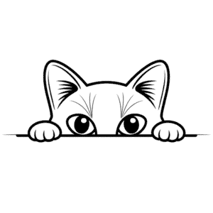 Desenho Fácil dos Olhos de Gato