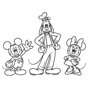 Desenho Fácil dos Personagens do Mickey