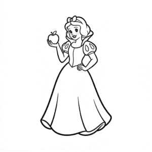 Desenho Fácil da Arte das Princesas Disney