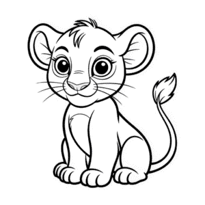 Desenho Fácil da Kiara do O Rei Leão