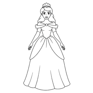 Desenho Fácil da Princesa Disney Realista