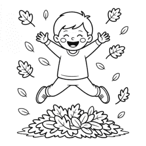 Desenho Fácil das Atividades de Outono