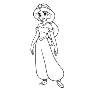 Desenho Fácil de Jasmine Realista