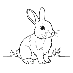 Desenho Fácil de um Coelho Realista