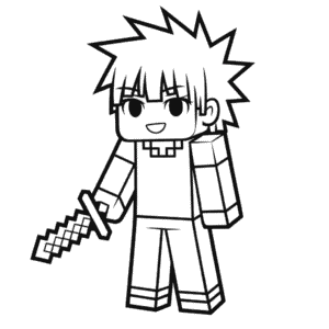 Desenho Fácil do Anime Minecraft