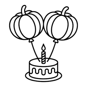 Desenho Fácil do Aniversário de Halloween