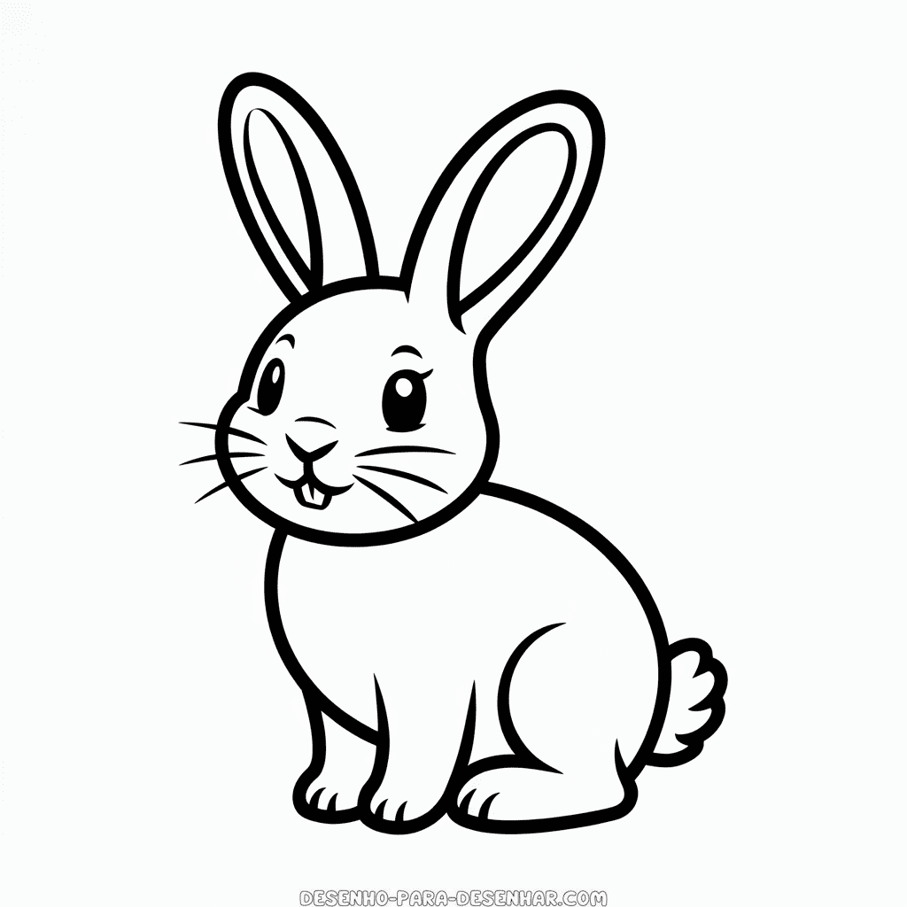 Desenho Fácil do Belo Coelho