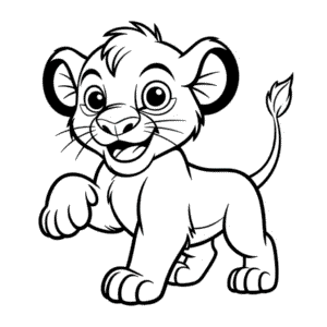 Desenho Fácil do Cartoon O Rei Leão