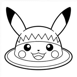 Desenho Fácil do Chapéu do Pikachu