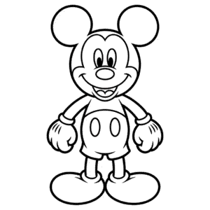 Desenho Fácil do Mickey Básico