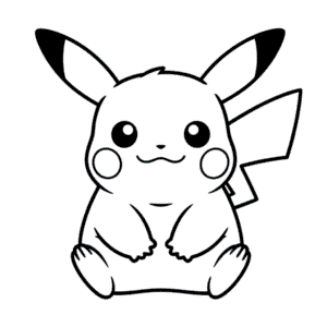 Desenho Fácil do Pikachu Gordo