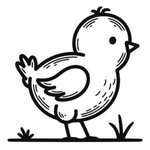 Desenho Fácil do Pintinho Animal