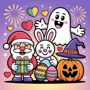 Desenhos de Feriados e Celebrações para Desenhar