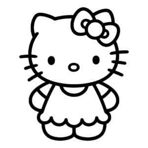 Desenho Fácil da Bela Hello Kitty